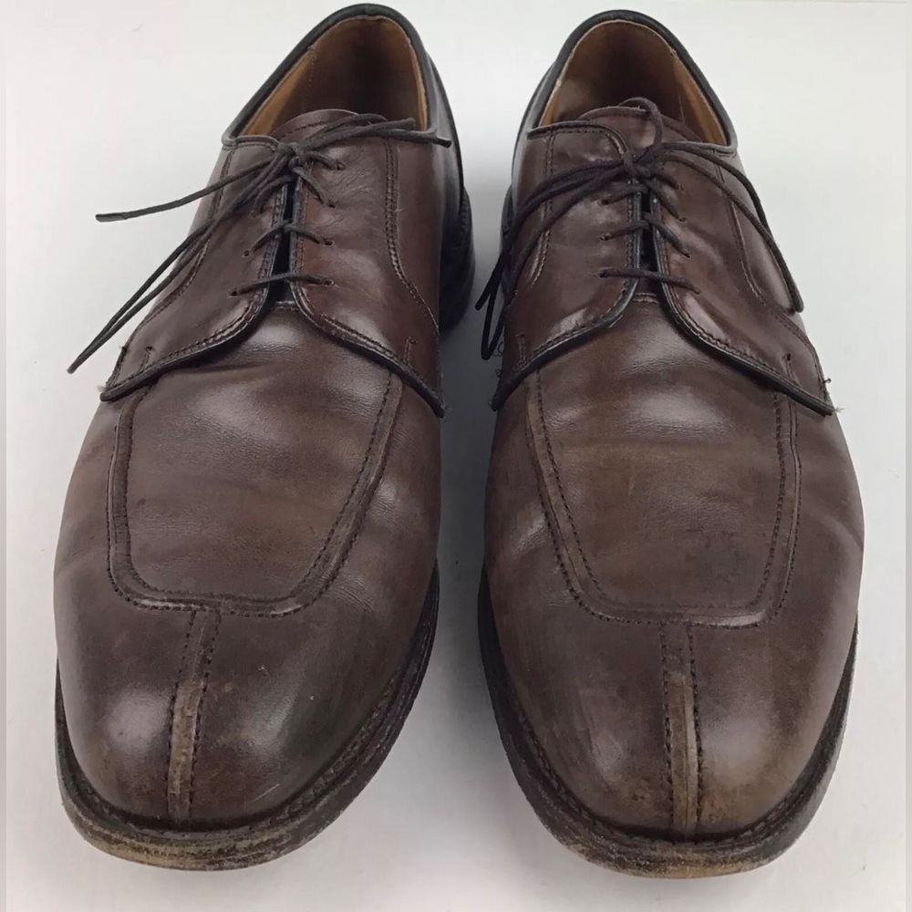 Allen Edmonds Hancock split toe shoes men’s 12 D brown - Picture 2 of 9